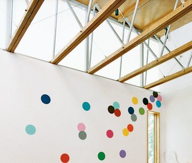 confetti wall Confetti Wall, Kids Ministry, Color Study, Confetti Dots, Kids Room Inspiration, Class Room, Play Space, Home Inspiration, Color Studies