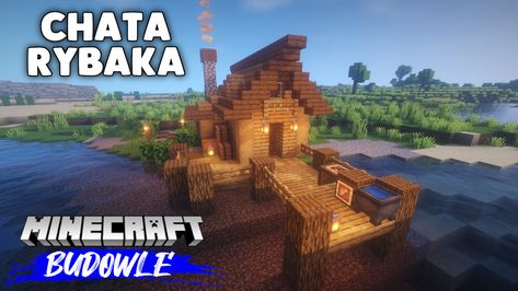 If you want to see how to build step by step fisherman's hut. Provides a link to the video. Only Polish language. Fishermans Hut Minecraft, Fisherman Hut Minecraft, Minecraft Fisherman Hut, Minecraft Fisherman House, Hut Minecraft, Mc Ideas, Minecraft Interior, How To Build Steps, Minecraft Interior Design