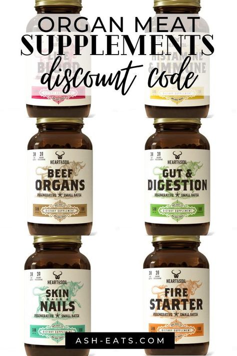 Looking for a discount code for organ meat supplements? I have two discount codes for the top brands in the organ meat supplements game. At the beginning of this post, I share my two discount codes for organ meat supplements that will give you 10% off your order for Ancestral Supplements and Heart and Soil Supplements. Organ meat supplements are one of the healthiest supplements in the world. Click this link to get a discount for organ meat supplements. #organmeatsupplements #discountcode Ancestral Supplements, Ox Bile, Organ Meat, Adrenal Cortex, Beef Kidney, Health Brand, Healthy Supplements, Beef Tallow, Beef Liver