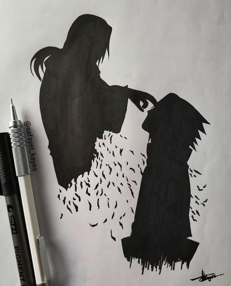 Sketch Of Itachi, Sasuke Uchiha Sketch Easy, Naruto Drawings Sasuke, Naruto Sketch Drawing Sasuke Uchiha, Itachi And Sasuke Sketch, Itachi Pencil Sketch, Itachi Drawing Easy, Sasuke And Itachi Tattoo, Cool Anime Sketches