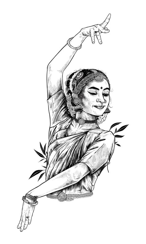 Kuchipudi Dancer- Yamini Kalluri By Sabastien Pillay (hidden.detail) Classical Dancer Sketch, Classical Dance Sketch, Kadakali Drawing, Creative Illustration Art, Indian Classical Dance Drawing, Indian Traditional Drawing, Classical Dancer Drawing, Classical Dance Drawing, Dance Art Drawing