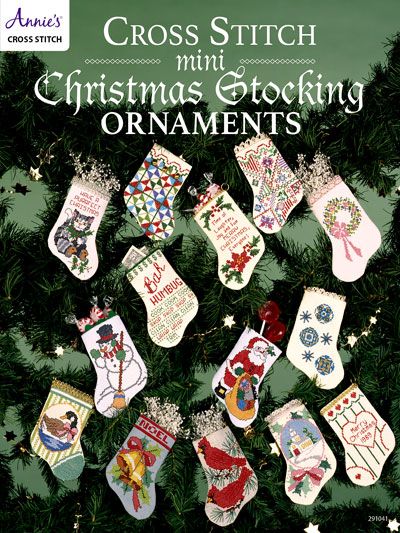 Snow Dome Ornaments Cross Stitch Pattern Christmas Stocking Ornaments, Cross Stitch Mini, Stocking Ornaments, Mini Christmas Stockings, Cross Stitch Christmas Stockings, Christmas Stocking Ornament, Mini Stockings, Vintage Cross Stitch Pattern, Craft Books