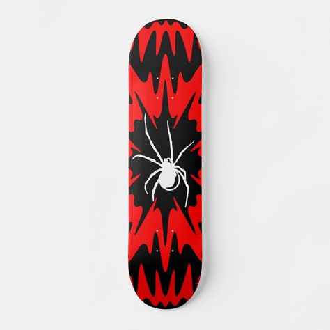 Spiderman Skateboard Art, Spiderman Skateboard, Red Skateboard, Skateboard Deck Art, Deck Art, Custom Skateboards, Cool Skateboards, Skateboard Design, Skateboard Art