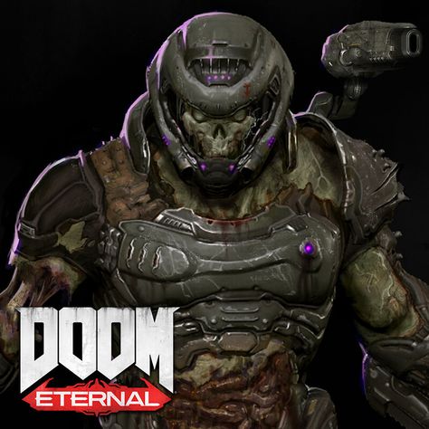 ArtStation - DOOM Eternal - Zombie Slayer Skin Zombie Slayer, Doom Slayer, Doom Eternal, Mad Max Fury, Mad Max Fury Road, Fury Road, Mad Max, Art Therapy, All Images