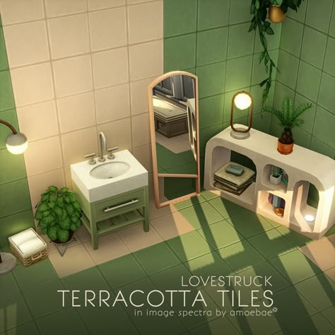 LOVESTRUCK TERRACOTTA TILES in Image Spectra | amoebae Tiles Sims 4 Cc, Living Room Sims 4, Sims 3 Cc Finds, Minecraft Interior Design, Sims 4 House Plans, Sims 4 Expansions, Sims 4 Cc Folder, Sims Building, Sims 4 Toddler