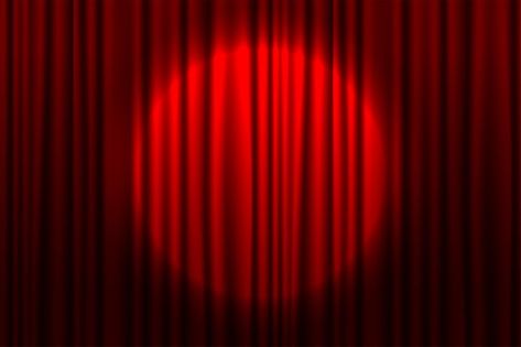 Free vector cinemastyle textile curtain ... | Free Vector #Freepik #freevector #movie-theater #theater #acting #event-stage Theater Acting, Curtains Vector, Theatre Curtains, Event Stage, Spot Light, Movie Theater, Light Effect, Banners, Theater