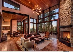 Chalet Design, Modern Mountain Home, Fa Fal, Trendy Living Rooms, Rustic Living, Family Room Design, Rustic Living Room, Cozy Living Rooms, 인테리어 디자인