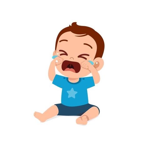 Crying Clipart, Crying Cartoon, Crying Kids, Tantrum Kids, Bible Drawing, Boy Illustration, Baby Illustration, Baby Drawing, Kids Clipart