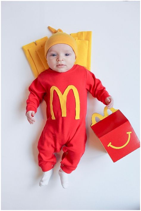 Happy Meal Halloween Costume Happy Meal Costume, Ketchup Costume, Happy Meal Box, Small Fry, Baby Costume, Studio Diy, Halloween Images, Family Halloween Costumes