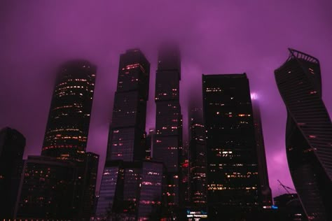 Dark Cityscape, Purple City, Future Architecture, City Vibe, City Photography, Night City, Night Aesthetic, Urban Street, Urban Photography