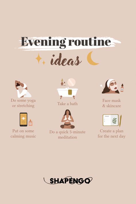 Productive Evening Routine, Evening Self Care, Skincare Routine Aesthetic, Evening Routine Ideas, Caring For Mums, Routine Aesthetic, Relaxation Exercises, Routine Ideas, Self Care Bullet Journal