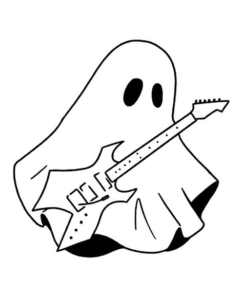 Small Easy Drawings, Abstract Tattoo Ideas, Avengers Tattoo, Line Tattoo Ideas, Abstract Tattoos, Minimalist Tattoo Ideas, Guitar Drawing, Ghost Drawing, Ghost Tattoo