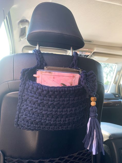 Crochet car decor, car accessories for woman, car organizer, crochet car caddies, personalized product -  #accessories #caddies #Car #Crochet #decor #organizer #personalized #Product #Woman Knitted Car Accessories, Crochet Car Assesories Pattern, Crochet Car Organizer, Crochet Car Basket, Car Decor Crochet, Crochet Car Ideas, Crochet For Car, Car Crochet Accessories, Diy Car Decor