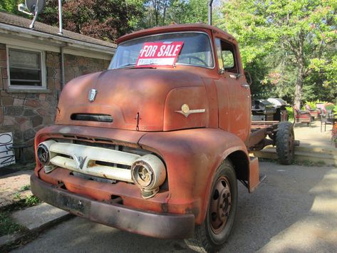 Custom Cars For Sale, Project Cars For Sale, 56 Ford Truck, Ford Trucks For Sale, 1956 Ford Truck, Cabover Trucks, Vintage Chevy Trucks, Big Ford Trucks, Coe Trucks