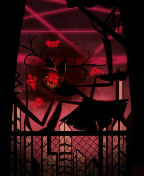 Alastor Creepy, Smiling Demon, Radio Demon, Deer Pictures, Hotel Trivago, Monster Hotel, Alastor Hazbin Hotel, Dark Art Drawings, Vivziepop Hazbin Hotel