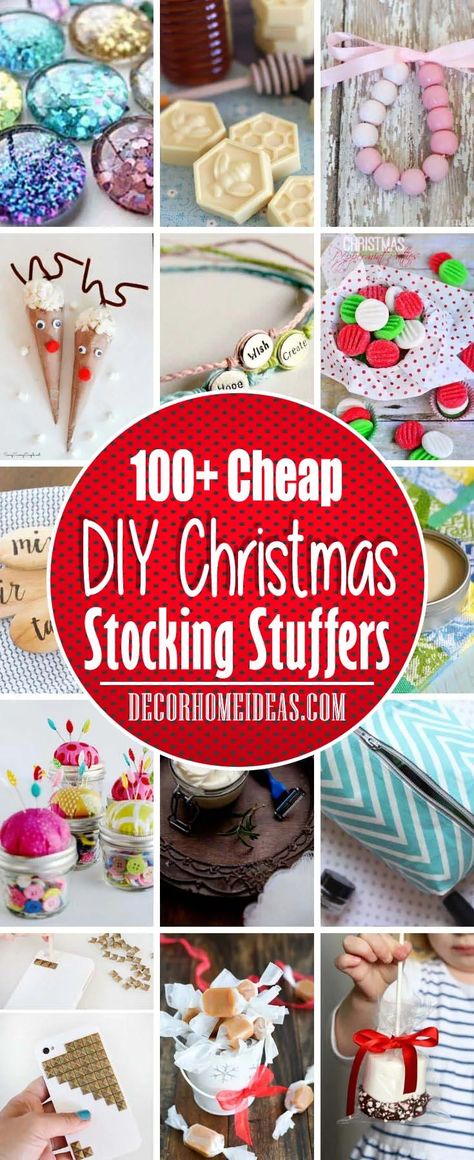 100 Cheap Christmas DIY Stocking Stuffers That You Will Love To Give! | Decor Home Ideas Christmas Diy Stocking, 1st Christmas Gifts, Stocking Stuffers Ideas, Diy Christmas Stocking, Stockings Diy, Diy Stocking, Chocolate Dipped Marshmallows, Diy Stocking Stuffers, Cheap Christmas Diy