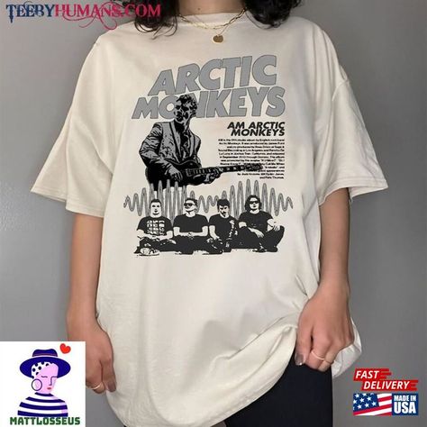 Arctic Monkeys Tour, Arctic Monkeys Shirt, Arctic Monkeys T Shirt, Am Album, Baggy Shirts, Monkey T Shirt, Artic Monkeys, Comfort Color, Tee Outfit