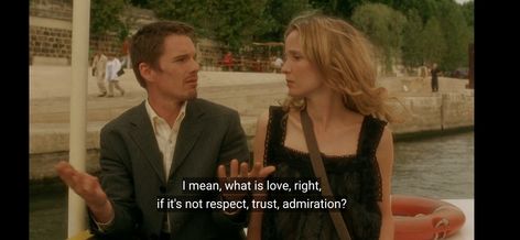 Quote from the movie Before Sunset (2004) Before Sunset Quotes, Before Sunset Movie, The Before Trilogy, Before Trilogy, Movies Art, Rare Images, Tv Time, Before Sunset, Before Sunrise