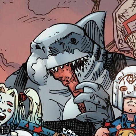 Nanaue The Shark, King Shark Dc, Shark Icon, Shark Pfp, King Shark, Shark Drawing, Megalodon Shark, Shark Man, Shark Art