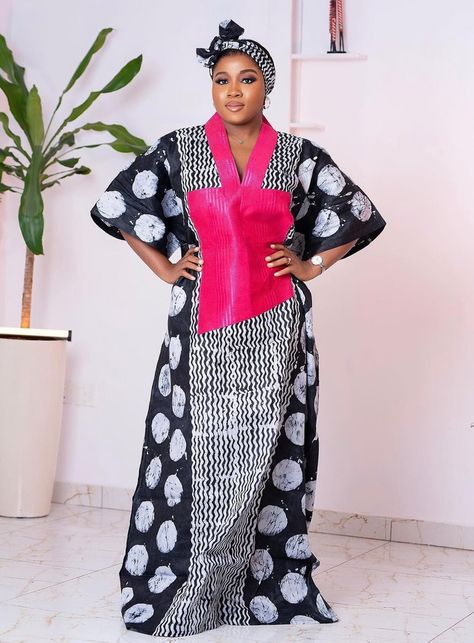 African Dresses For Women | Sellox Ankara And Cord Lace Combination, Kampala Styles, Bubu Dresses, Dinner Gown Styles, Kaftan Styles For Ladies, Veekee James, Ankara Kaftan, Boubou Dress, Boubou Styles For Women