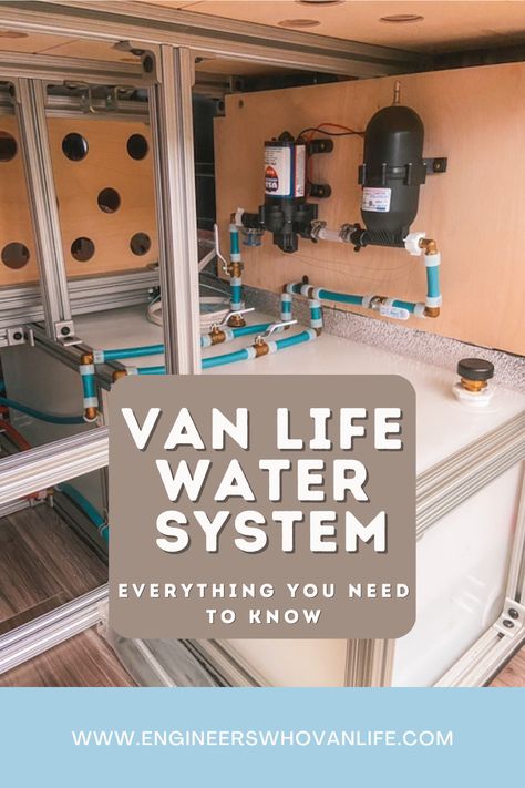 van water system Vanlife Electrical System, Van Life Water System, Van Life Electrical System, Campervan Water System, Camper Water System, Camper Van Water System, Van Water System, Campervan Plumbing, Gray Water Systems Diy