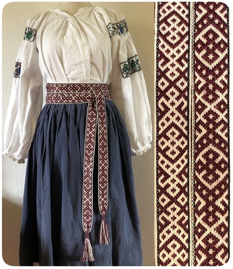 Handwoven Slavic Pagan Sash Belt Ukrainian Folk Belt - Etsy Slavic Clothing, Slavic Paganism, Costume Making, Folk Clothing, Belt For Women, Sash Belts, Sash Belt, Feb 13, Folk Costume