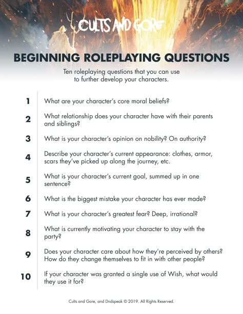 Dungeons And Dragons Beginner Tips, Dnd Character Creation Questions, Dungeons And Dragons Beginner, Dnd Questions, Beginner Dungeon Master Tips, Beginner Dm Tips, Dnd Character Questions, Dnd Beginner Guide, D D Campaign Ideas