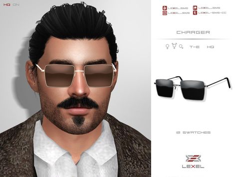 Sims 4 Male Sunglasses, Sims 4 Male, Sims 4 Piercings, Sims4 Cc, Sims 4 Cas, Sims Community, The Sims Resource, Sims Resource, Beard Styles