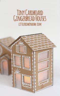 Cardboard Gingerbread Houses, Cardboard Gingerbread, Cardboard Gingerbread House, Christmas Gingerbread House, Cardboard House, Gingerbread Houses, Upcycled Crafts, Noel Christmas, Christmas Gingerbread