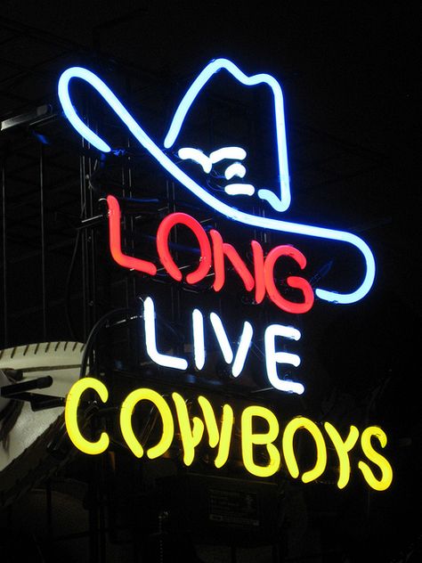 At the National Western Stock Show, Denver Long Live Cowboys, Stock Show, Long Live, Neon Sign, Cowboy, Neon