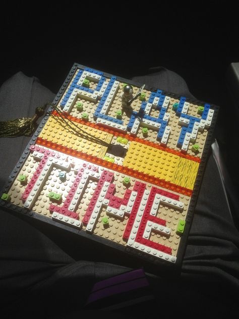 Lego Graduation Cap, Grad Cap Designs, Diy Graduation Cap, Graduation Cap Designs, Cap Designs, Graduation Cap Decoration, Graduation Diy, Grad Cap, College Graduation