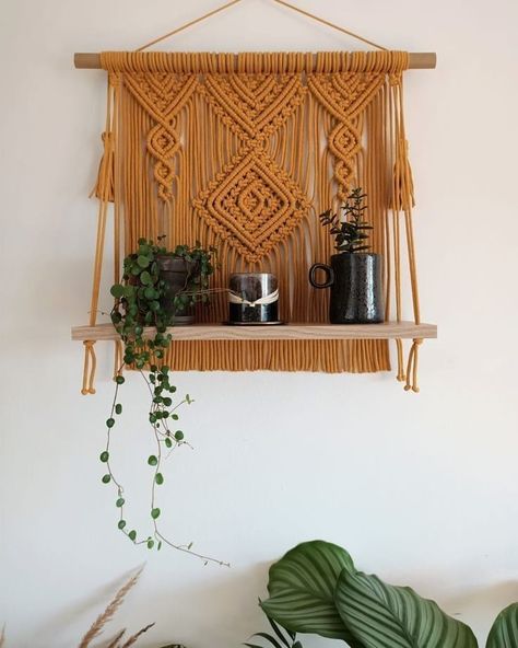 Macrame Home, Macrame Tutorials, Macrame Keychain, Macrame Plant Holder, Hanging Shelf, Large Macrame, Macrame Wall Art, Macrame Decor, Plant Holder