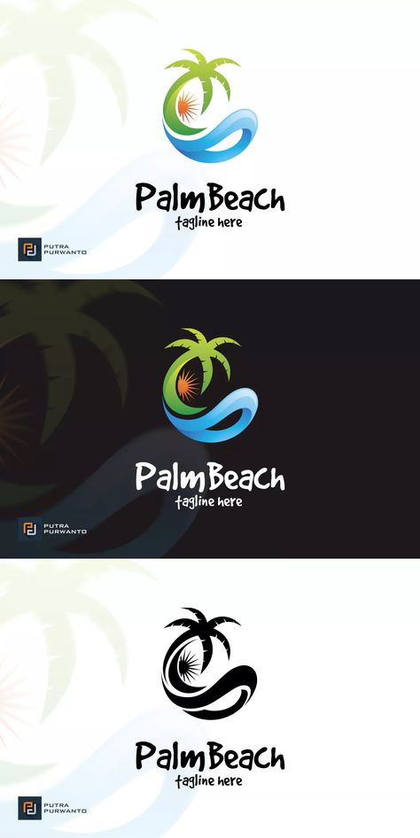 Beach Logo Ideas, Resort Logo Design Ideas, Beach Resort Logo, Resort Logo Design, Oasis Logo, Palm Tree Logo, Conference Logo, Pizza Logo, Signage Signs