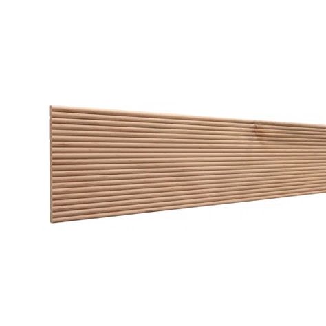 Ornamental Mouldings Narrow Reeded 5 x 48 W Accent Moulding | Wayfair Chair Rail Moulding, Pvc Ceiling Tiles, Wall Panel Molding, Ornamental Mouldings, Pvc Ceiling, Panel Moulding, Decorative Mouldings, Chair Rail, Slat Wall