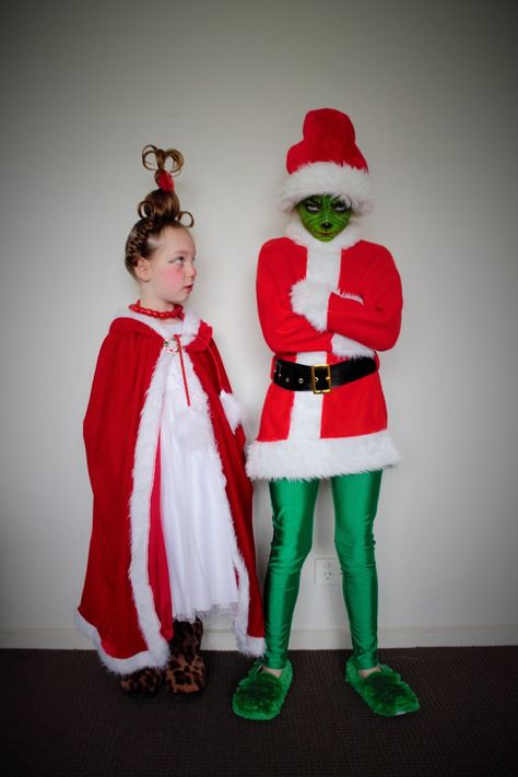 Book Week 2019 #grinch #bookweek #costume #bookweek2019 #grinchcostume #grinchmakeup #cindylouwho #cindylouwhohair #cindylouwhocostume Mrs Clause Costume, Grinch And Cindy Lou, Cindy Lou Who Hair, Cindy Lou Who Costume, Grinch Costume, Grinch Cindy Lou, Grinch Costumes, Christmas Pageant, Cindy Lou Who