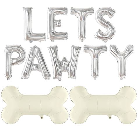 Lets Pawty, Dog Party Decorations, Dog First Birthday, Dachshund Birthday, Balloons For Birthday, Balloon Kit, First Birthday Party Themes, Puppy Birthday, Dog Birthday Party