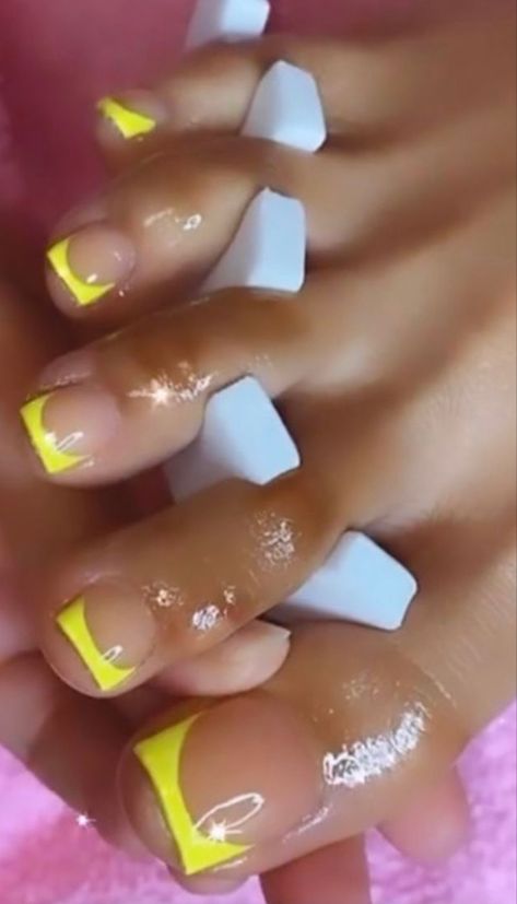 Yellow French Tip Pedicure, Orange French Pedicure, Orange French Tip Pedicure, Yellow French Pedicure, Yellow French Tip Toes, Orange French Tip Toes, Yellow Pedicure, Orange Pedicure, Orange Toes