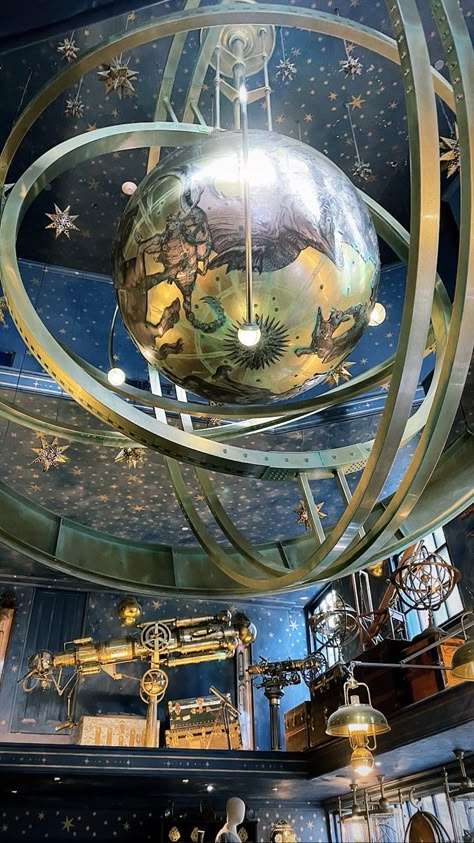 Aetherpunk Aesthetic, Astrology Library Aesthetic, Lunarpunk Aesthetic, Astrology Architecture, Solarpunk Lunarpunk, Planetarium Aesthetic, Fantasy Astronomy Aesthetic, Fantasy Planetarium, Astronomy Tower Aesthetic