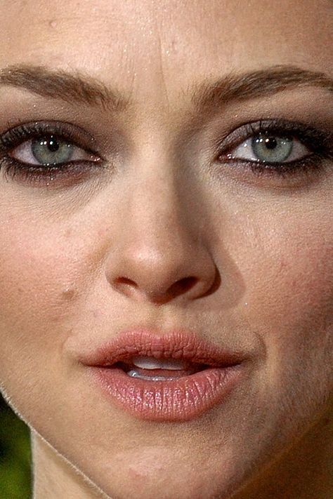 Celebrity closeup Makeup Up Close, Zarine Khan, Bad Skin, Real Skin, Celebrity Skin, Bedroom Eyes, Bare Face, Celebrity Beauty, Amanda Seyfried