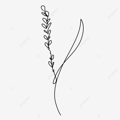 One Line Lavender Tattoo, Single Line Lavender Tattoo, Abstract Lavender Tattoo, Lavender Flower Drawing Simple, Lavender Outline Tattoo, Lavender Line Art Tattoo, Lavender Tattoo Ideas, Lavender Drawing Simple, Simple Lavender Tattoo