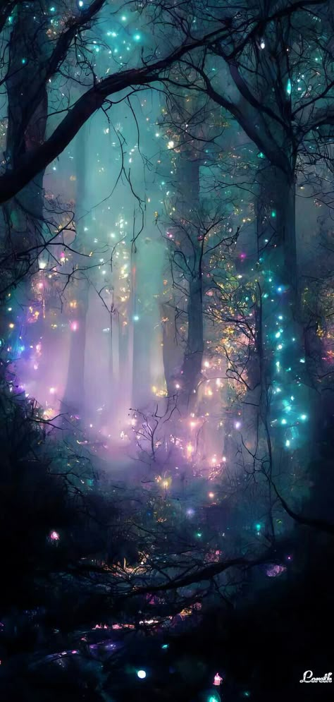 숲 사진, Dreamy Artwork, Witchy Wallpaper, Cool Wallpapers Art, Jolie Photo, Magical Forest, 판타지 아트, Alam Yang Indah, Dreamy Art