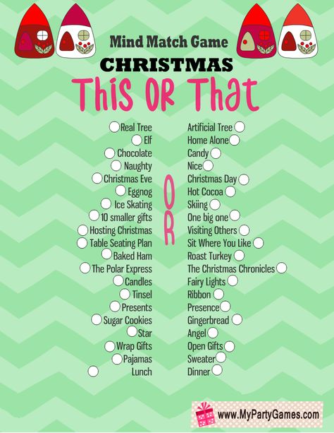 Christmas Games At Work, Christmas Who Am I Game, This Or That Questions Christmas, Holiday This Or That, Christmas This Or That Questions, This Or That Christmas, This Or That Christmas Edition, Christmas Games For Family Funny Free Printable, Christmas Games Free Printable