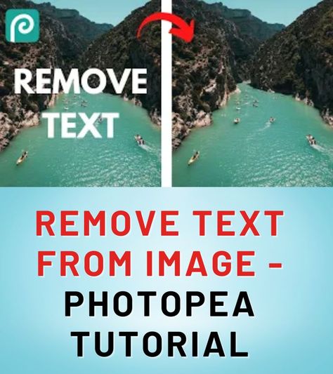 Easy Photopea Tutorial on how to Remove Text From Image quickly Remove Text From Image, Photopea Tutorial, Canva Tutorial, Create Digital Product, Free Stuff, Cricut, Photoshop, Canvas, Water