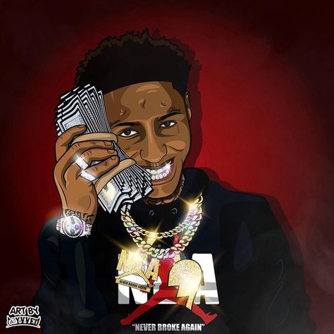 NBA YoungBoy Wallpaper iPhone 11 Galaxy - Cartoon, Aesthetic Background - Empire BBK Nba Youngboy Wallpaper, Youngboy Wallpaper, Badass Wallpaper Iphone, Hood Wallpapers, Trill Art, Dope Cartoons, Nba Baby, Nba Art, Rapper Art