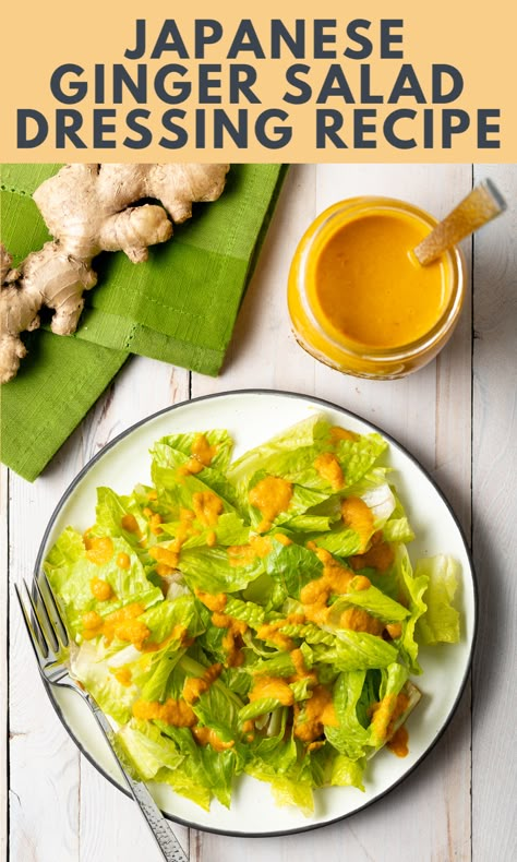 Japanese Ginger Salad Dressing, Japanese Ginger Salad, Ginger Salad Dressing Recipe, Japanese Salad Dressing Recipe, Japanese Salad Dressing, Ginger Salad Dressing, Ginger Salad, Japanese Salad, Ginger Salad Dressings