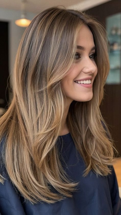 Long Hair Trends, Haircuts For Long Hair With Layers, Brown Hair Inspo, Hairstyles For Layered Hair, Haircuts For Medium Hair, Haircuts Straight Hair, Long Layered Hair, Haircuts For Long Hair, Hair Color Trends