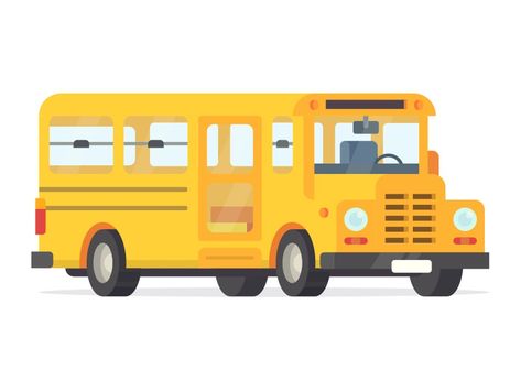 School Bus Bus Illustration, City Illustration, Kids' Book, School Bus, Surfboard, Creative Professional, Global Community, To Play, Toy Car