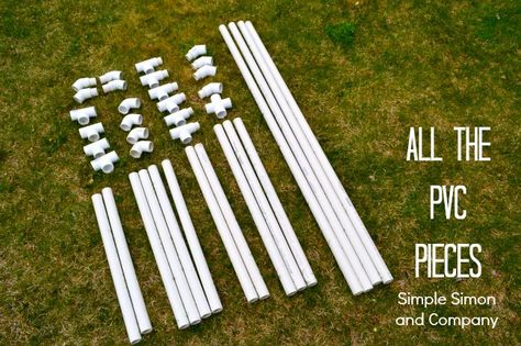 Portable Pipe Joints for Tents | Here is the breakdown of what each of these pieces are and where they ... Diy Outdoor Cabana, Diy Cabana, Diy Kids Tent, Pvc Tent, Ikea Canopy, Pvc Canopy, Pergola Diy, Outdoor Cabana, Beach Canopy