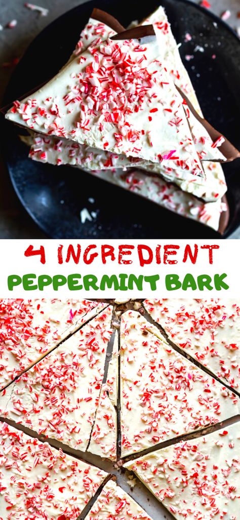 Easy Peppermint Bark Recipe, Easy Peppermint Bark, Bark Recipes Easy, Peppermint Bark Recipe, No Bake Christmas, Peppermint Bark Recipes, Bake Christmas, Cookie Exchange Recipes, Peppermint Extract