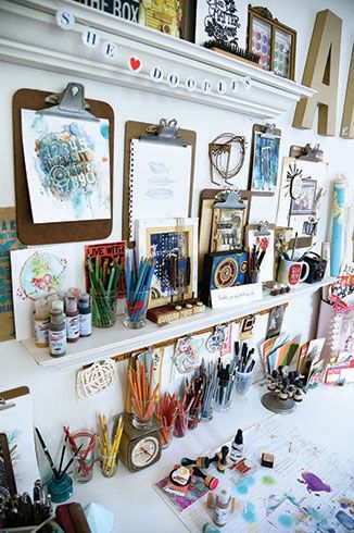 Art And Craft Supplies, Studio Organization, Art And Craft, Creative Studio, Art Studio, Apartment, Craft Supplies, Design, Art